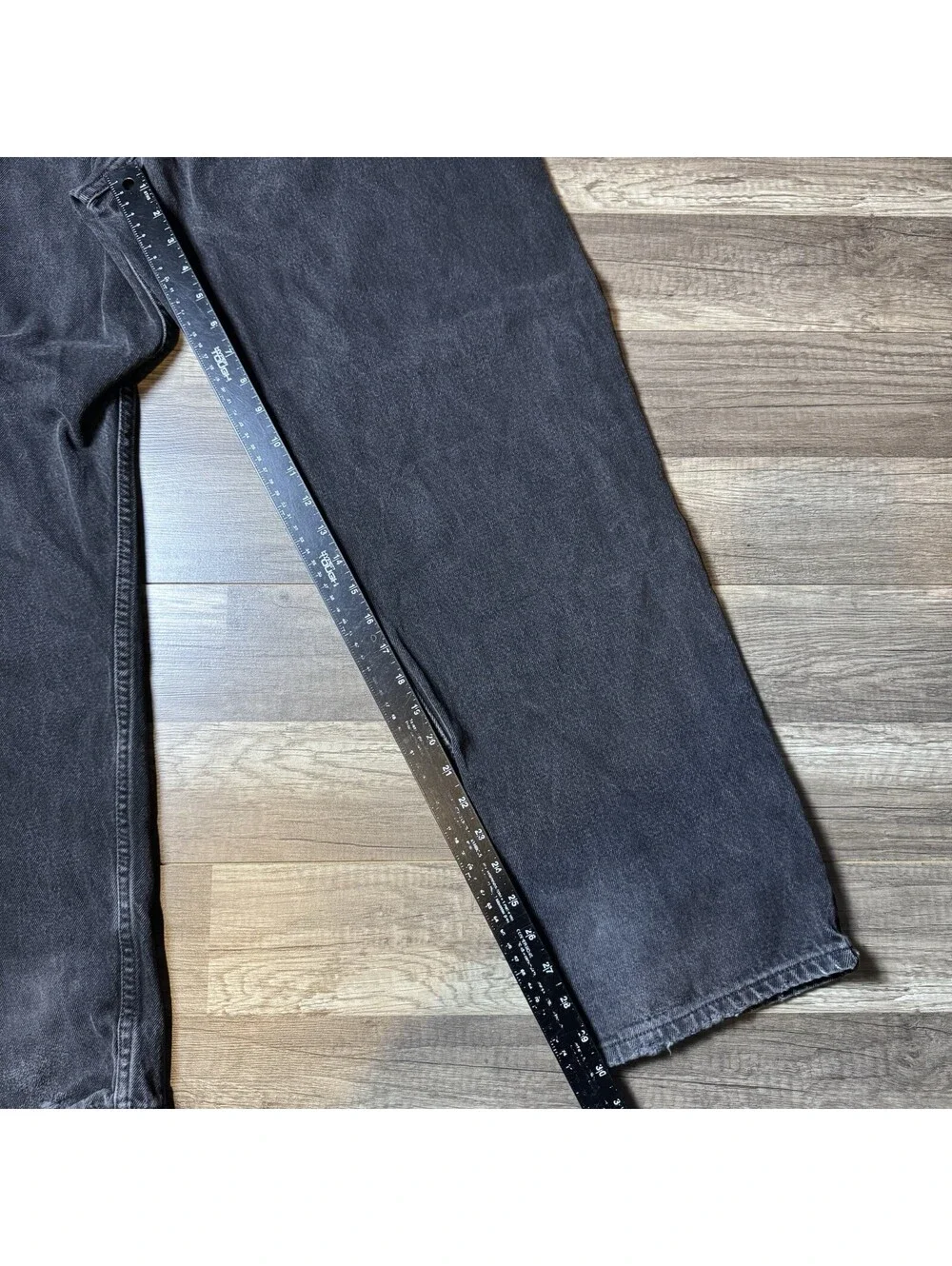 Levi’s 505 Regular Fit Black Jeans Men’s 40x30 Straight Leg Distressed